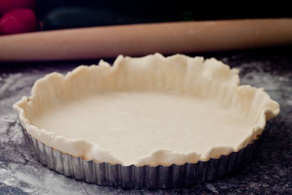 Pate Brisee Dough in Tart Pan