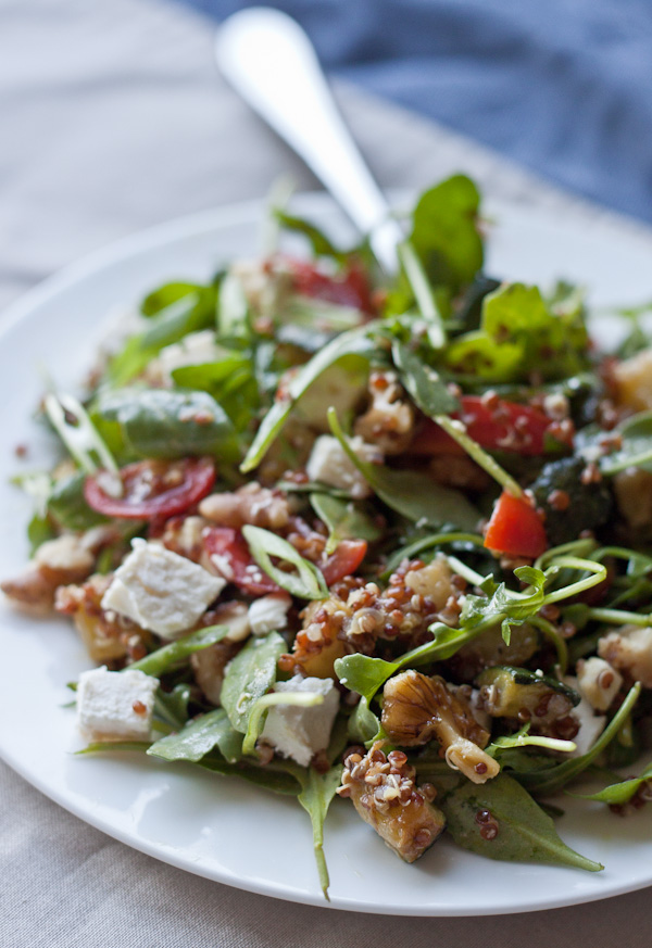 Red Quinoa Arugula Salad