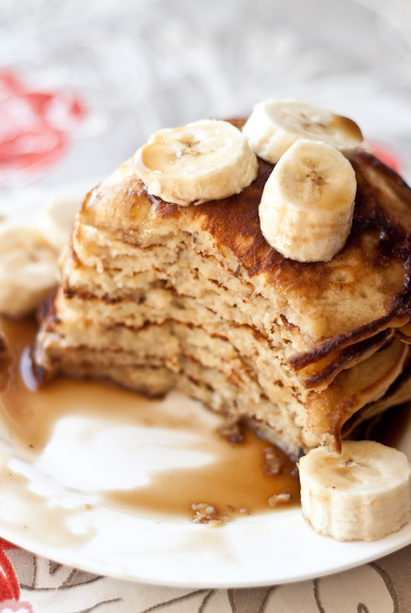 Banana Pancakes with Coconut Caramel Syrup