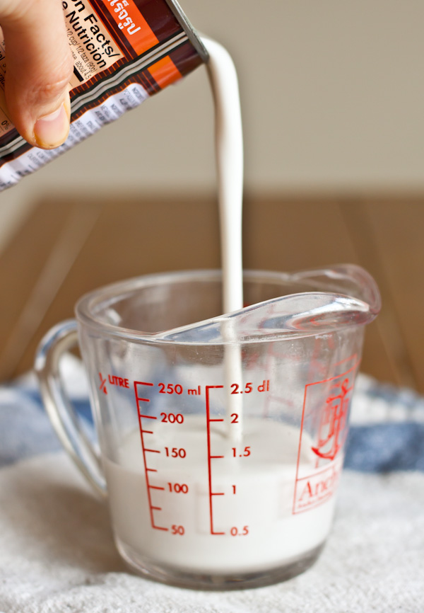 Pouring Coconut Milk