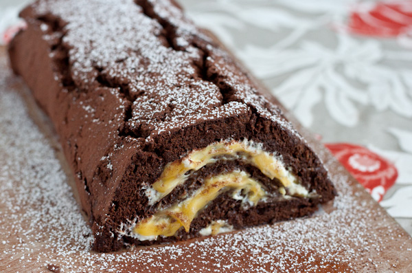 Chocolate Passion Fruit Roll Cake | Blogging Over Thyme