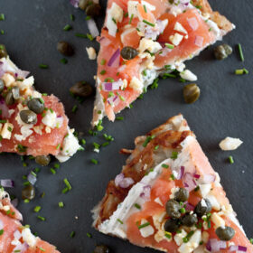 Smoked Salmon Potato Tartine