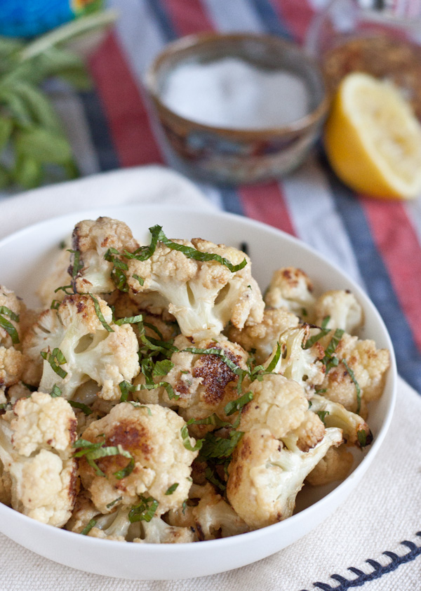 Roasted Cauliflower with Lemon and Tahini A Beautiful Plate