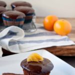 Chocolate Clementine Cupcakes with Candied Citrus Slices