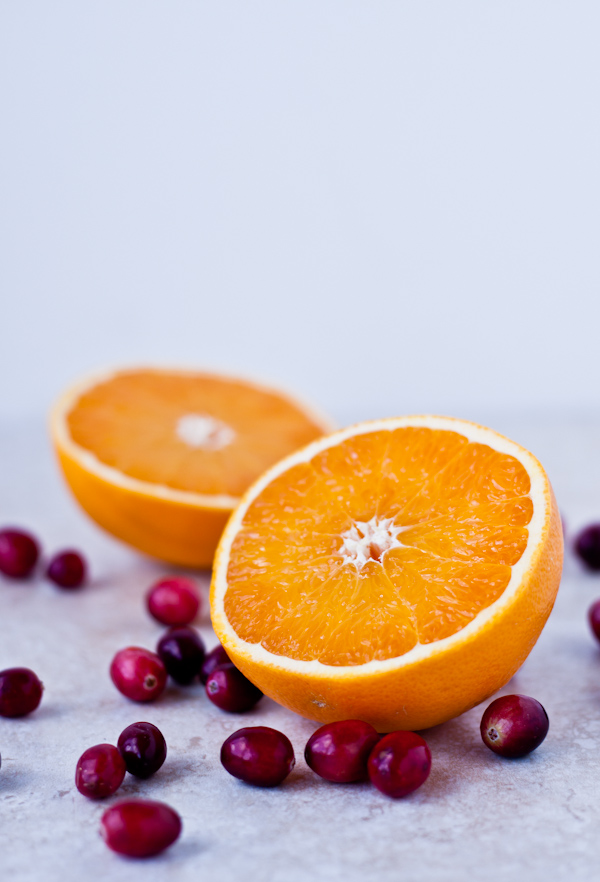 Fresh Orange and Cranberries