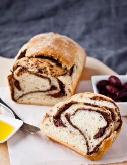 Olive Tapenade Swirl Bread