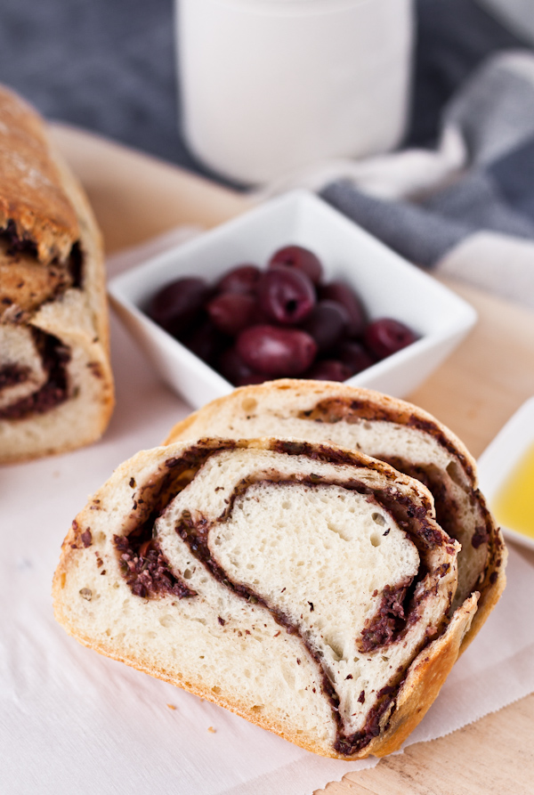 Olive Tapenade Swirl Bread