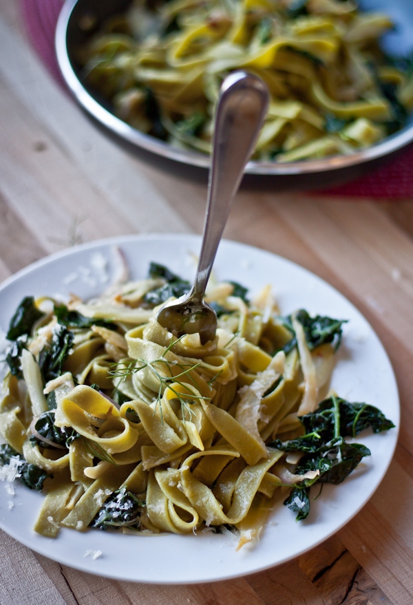 Fennel Pasta with Kale and Lemon