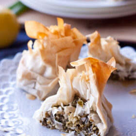 Swiss Chard and Feta Phyllo Purses