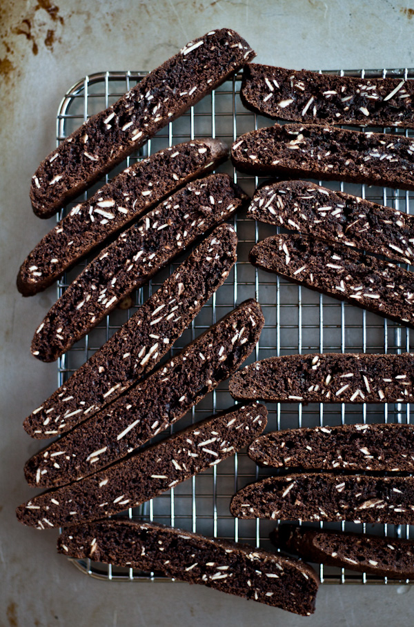 Double Chocolate Biscotti with Sea Salt