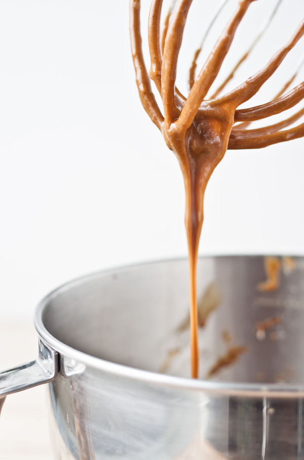 Gingerbread Cupcake Batter on Whisk Attachment