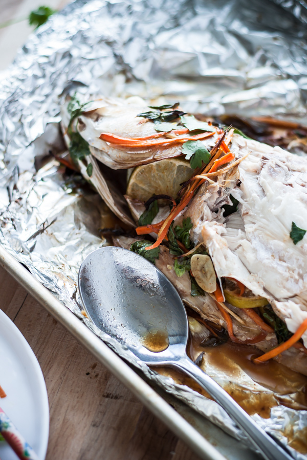 Asian Style Baked Rockfish