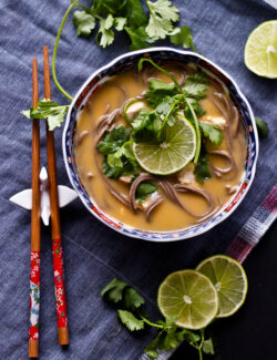 Thai Coconut Chicken Noodle Soup