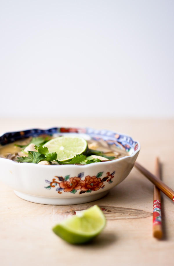 Thai Coconut Chicken Noodle Soup