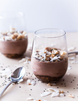 Chocolate Sundaes with Black Sesame and Macadamia Nut Caramel