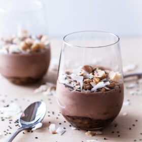 Chocolate Sundaes with Black Sesame and Macadamia Nut Caramel