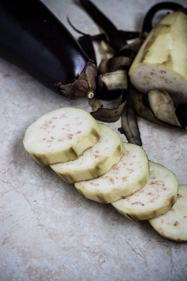 Sliced Eggplant