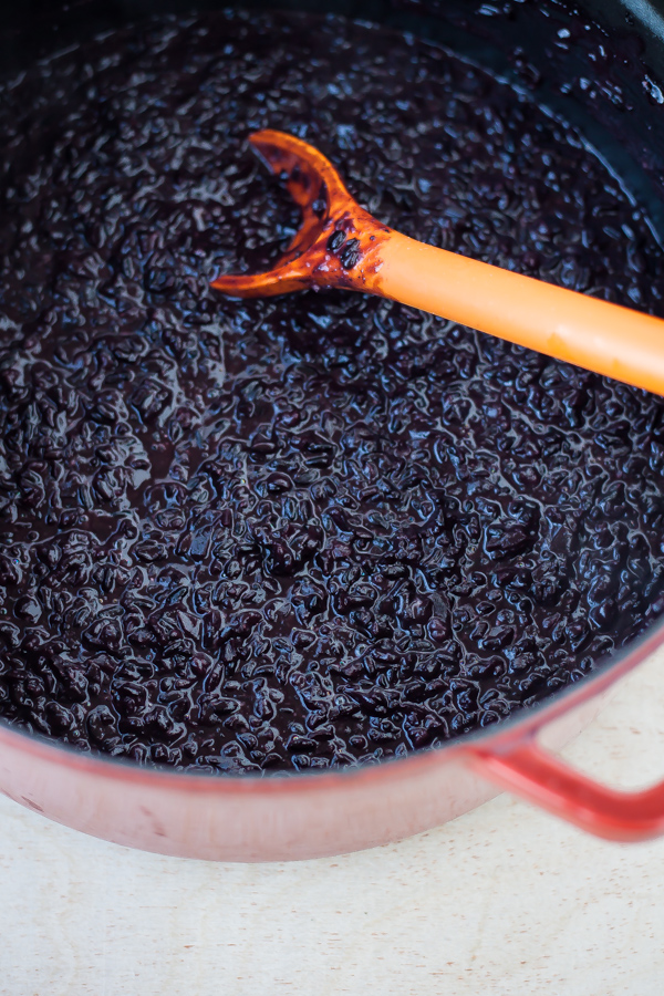 Forbidden Rice Risotto in Pot