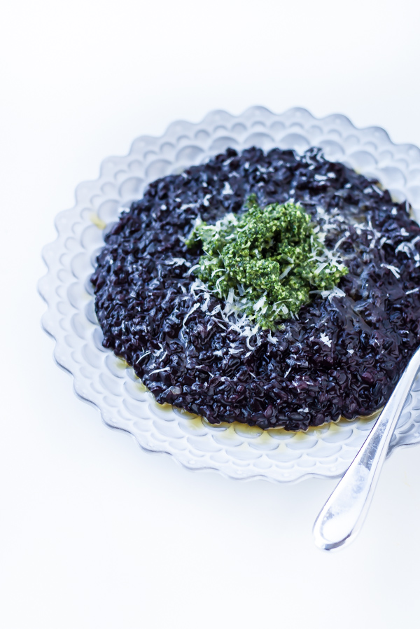Forbidden Rice Risotto with Kale Pesto A Beautiful Plate