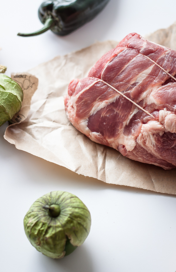 Pork Shoulder and Tomatillos