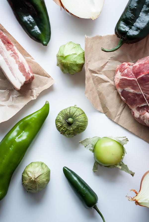 Green Pork Chili Ingredients