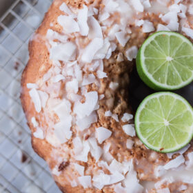 Coconut Cardamom Lime Tea Cake