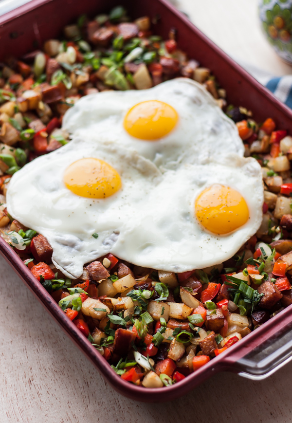 Potato Keilbasa Breakfast Hash