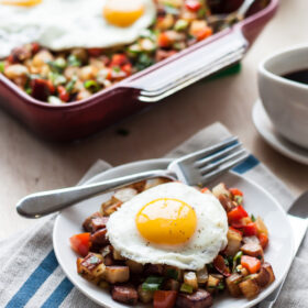 Potato Keilbasa Breakfast Hash