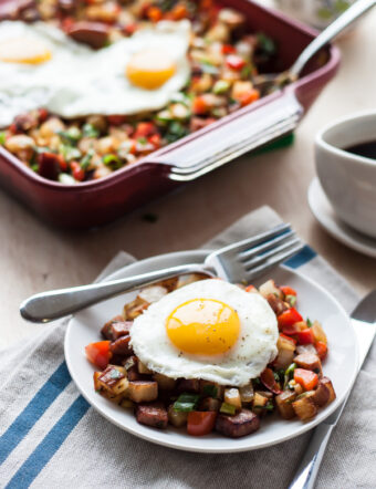 Potato Keilbasa Breakfast Hash