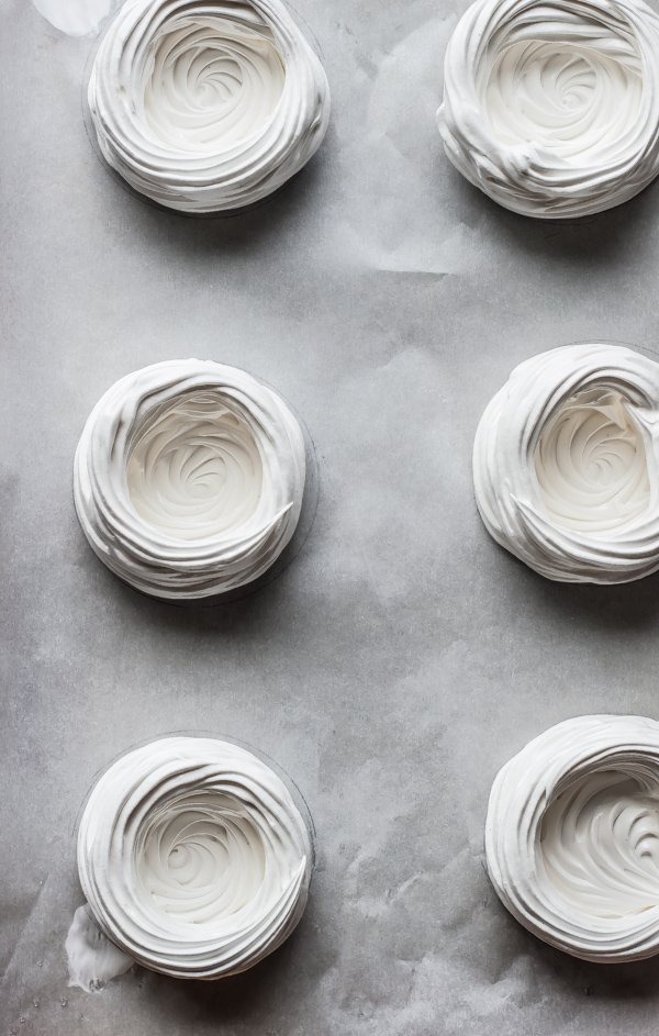 Piped Meringue Cups