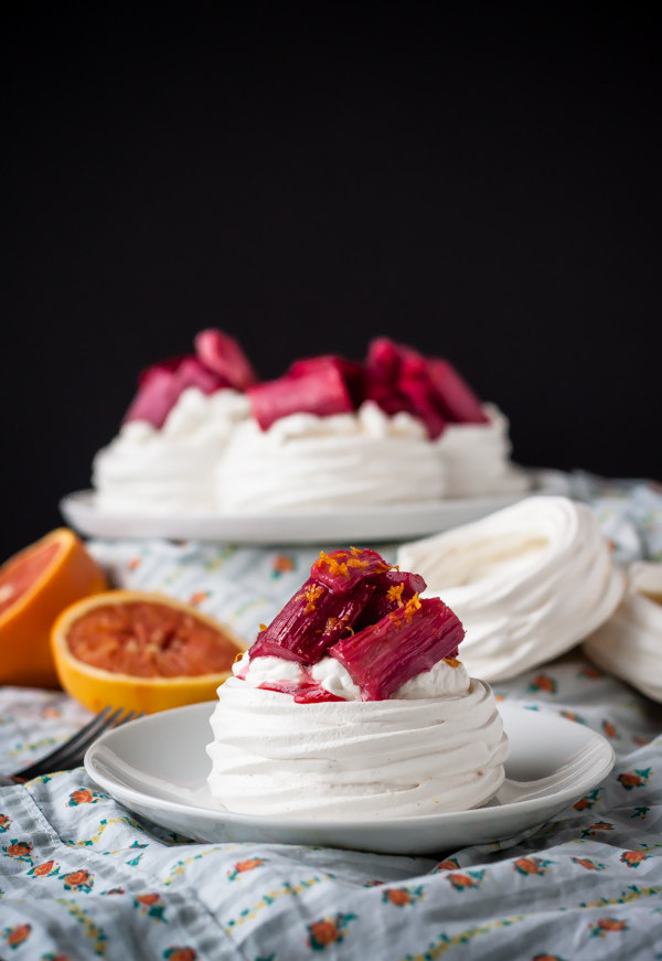 Rhubarb Meringue Cups 