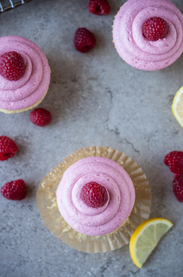 Spiked Raspberry Lemonade Cupcakes
