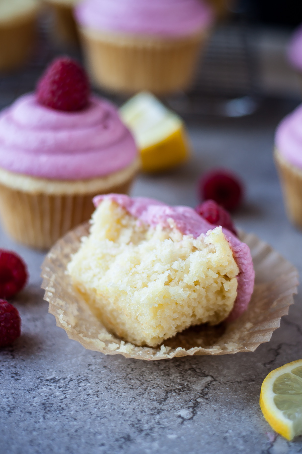 Spiked Raspberry Lemonade Cupcakes