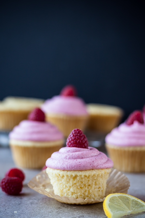 Spiked Raspberry Lemonade Cupcakes