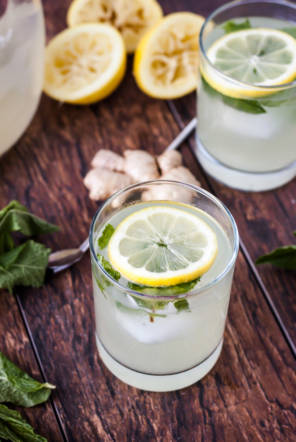 Fresh Mint Ginger Lemonade