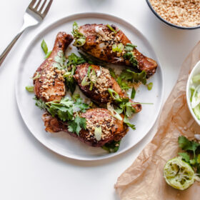 Spicy Peanut Ginger Drumsticks