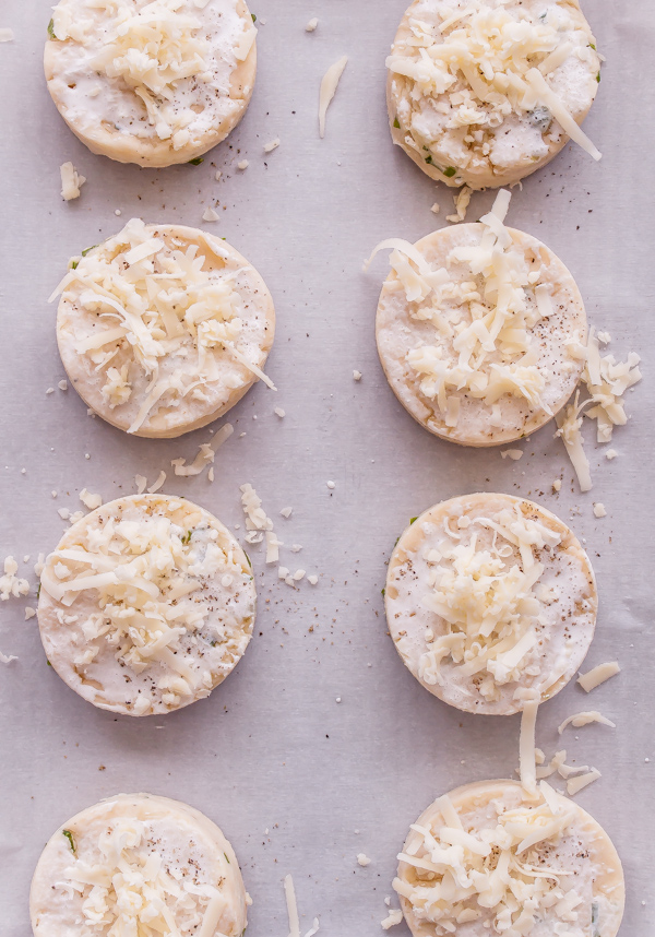 Unbaked Black Pepper Cheddar Scones