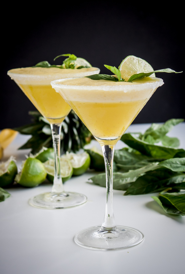 Pineapple Basil Rum Fizz