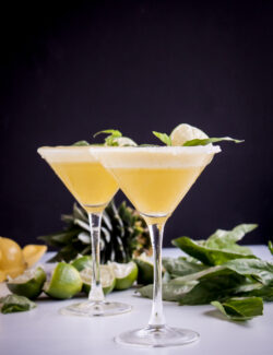 Pineapple Basil Rum Fizz