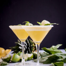 Pineapple Basil Rum Fizz