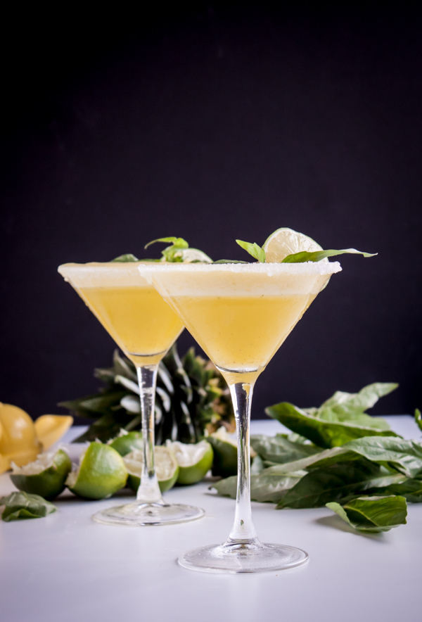 Pineapple Basil Rum Fizz