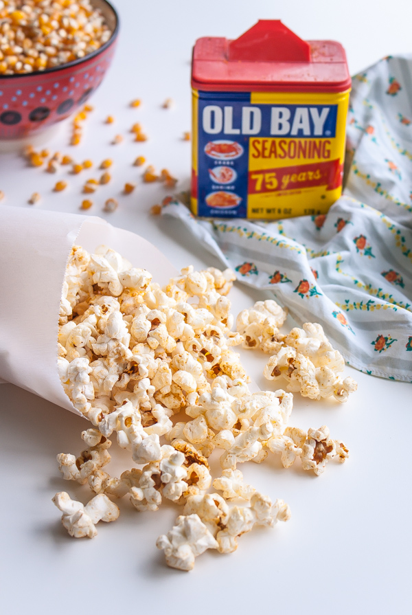 Stovetop Old Bay Popcorn