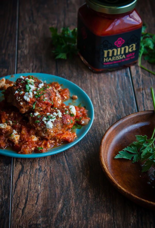 Spicy Harissa Lamb Meatballs with Feta