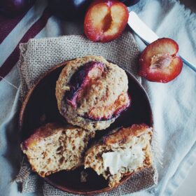 Plum Ginger Muffins