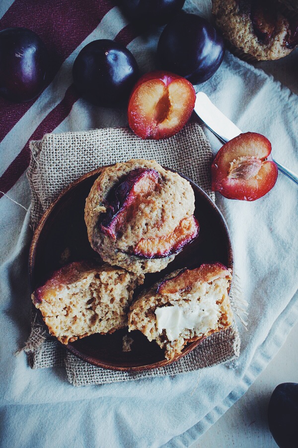 Plum Ginger Muffins