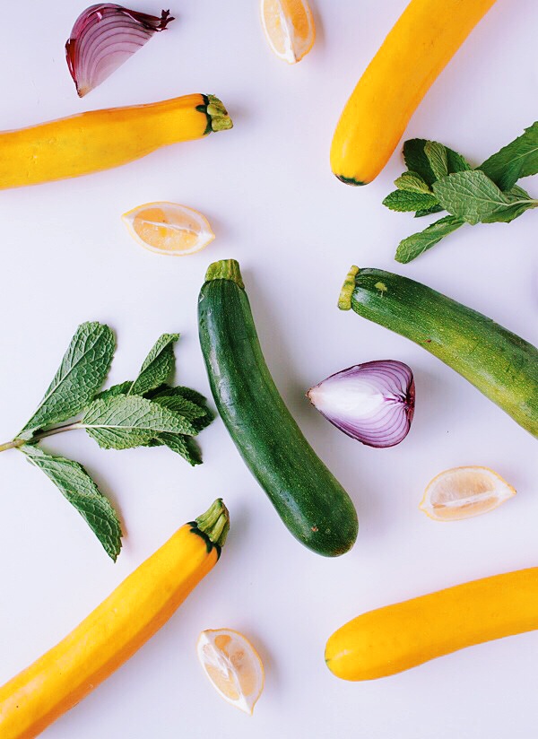 Summer Squash Salad Ingredients 