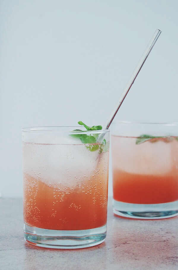 Strawberry Shrub Cocktail