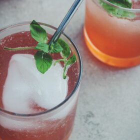 Strawberry Shrub Cocktail