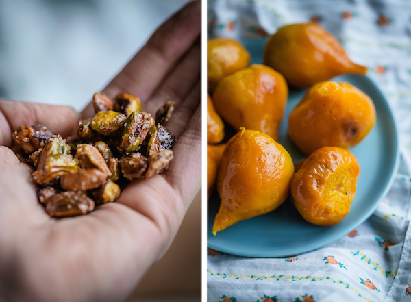 Candied Pistachios and Roasted Beets