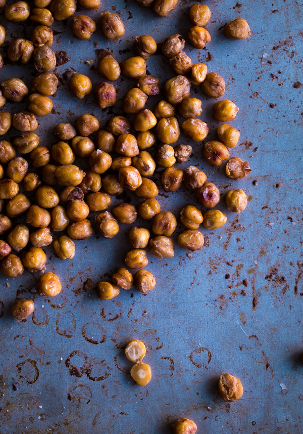 Salt and Vinegar Roasted Chickpeas